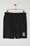 Black Regular Fit London Label Textured Pique Shorts & Bermuda Tmnss25Sr00030 - 5