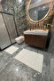 Modern Bubble Washable Non-Slip Plush Bath Mat Carpet 2-Piece Toilet Set 60X100 + 50X60 - 2