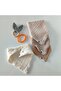 100% Cotton 8 Layers Muslin Fabric Set of 4 Baby Bibs/Mouth Wipes with Three Snaps - 2