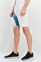 Men Tie Dye Basic Shorts, White - 2