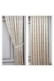 Elite Yellow Beige Panel Background Curtain 1/3 Pleated Single Sash - Wrinkle Free, Stylish and Modern - 2