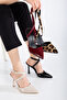 Women's Cross Strap Heeled Shoes - 5