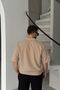 Soro Men's Oversize Linen Look Short Sleeve Court Collar Half Placket Shirt - 5