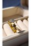 Special Series Zircon Stone Two Color Star Figure Detail Adjustable Ring