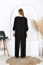 Women's Woven Viscosa Large Size Pants Tunic Suit - 4