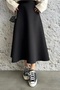 Puff Scuba Black Skirt - 6