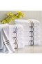 Turkish Cotton 12-Piece Washcloth Set, Quick-Dry Face Towels for Spa, Home, Hotel, Black - 4