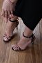 Cross-Strapped Heeled Shoes Leopard