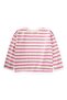 Seasonal Striped T-Shirt, 1-10 Years Old Fuchsia - 3