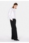 Regular Fit Mid Waist Straight Women's Black Sweatpants - 3