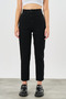Pera Women's Non-Fading Black Boyfrend High Waist Lycra Extra Stretch Mom Jeans Pants - 2