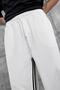 Men's Sweatpants, White, Oversize, Baggy, Loose Fit, 3 Yarns, Without Pockets - 4