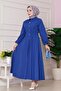 Beli Elastic Detailed Jasmine Dress-Sax Blue - 2