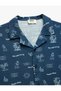 Cotton Patterned Buttoned Short Sleeve Shirt - 3