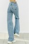 Pera Women's Snow Wash Blue High Waist Lycra Palazzo Wide Leg Jeans Jeans - 4