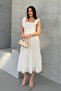 100% Viscose Bohemian Alaçatı Dress Shoulder Strap Lace Viscose Dress - 3