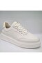 5491 Light Bone Color Genuine Leather Rubber Laced Eva Sole Men's Daily Casual Shoes