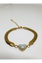 1. Grade Quality 316L Surgical Steel Women's Bracelet, Chain with Pearl Heart Figure Model No 22