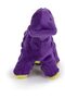 Just For Me Bruto with Chew Guard Technology Plush Dog Toy, Purple, Mini - 2