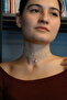 Salmon Color Choker Necklace , Design Handmade Lace Choker Necklace
