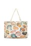 Seashell Patterned Mesh Beach Bag