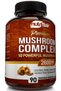 Mushroom Supplement 2600mg, 90 Caps - 10 Blend for Brain & Energy - 5