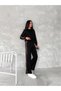 Women's Modal Fabric Leopard Striped Detail Track Suit - 8