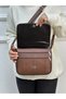 Genuine Leather, Medium Size, Hazelnut Color, Cross Strap, Women's Shoulder Bag 25*21*8 - 3