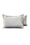 100% Cotton 2-Piece Pillowcase Set with Hidden Zipper in Gray