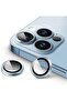 واقي عدسة الكاميرا ذو اللون الأزرق فائق التحمل ومضاد للخدش متوافق مع هاتف iPhone 13 Pro/13 Pro Max