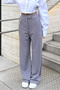 Women's Gray Lycra Velcro Closure Comfortable Palazzo Trousers - 8