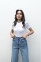 White Lightly Transparent Fit T-Shirt