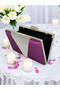 Purple Satin Silver Stone Evening Dress Bag Evening Bag - 3