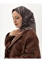 وشاح نسائي من القطن بنقشة ملونة ناعمة - 2