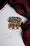 Vintage Comb Bun Buckle with Crystal Stone