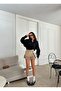 Women's Black Oversize Tunic 100% Cotton, Shirt 29017 - 8