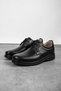 Lahey Men's Genuine Leather Orthopedic Sole Lace-Up Casual Shoes-Black - 3