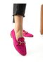 Sway Fuchsia Buckle Detail Women's Ballerinas - 3