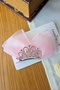 Pink Starry Zircon Stone Girls' Princess Crown Hair Clip - Elegant Stylish Party Birthday Hairpin - 5