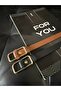 2-Piece Rectangular Buckle Women's Trouser Belt, Coat Belt, Shirt Belt, Dress Belt - 3