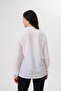 Women's Plus Size Robe Lace Ruffle Detail Crepe Shirt G0068 - 6