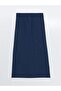 Lcw Grace Navy Blue Elastic Waist Women's Skirt - 5