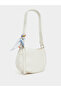 Stitch Detail Shoulder Bag with Printed Scarf - 2