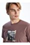 Crew Neck Short Sleeve Printed Combed Cotton Men's T-Shirt - 3