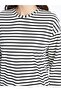 Crew Neck Striped Long Sleeve Oversize Women's Tunic - 4