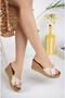 Pwr Bow Wedge Sole Women's Slippers Heeled Slippers - 3