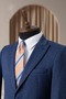 Light Navy Blue Italian Style Slim Fit Men's Blazer Jacket - 2