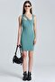 2472 Mint Thick Strap Stripe Detailed Dress - 5