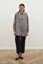 Bella Striped Anthracite Trench Shirt - 5