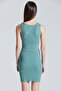2472 Mint Thick Strap Stripe Detailed Dress - 4